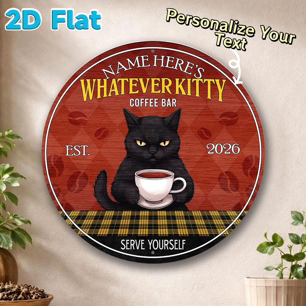 Home Bar And Coffee - Custom Name & Year Coffee Bar