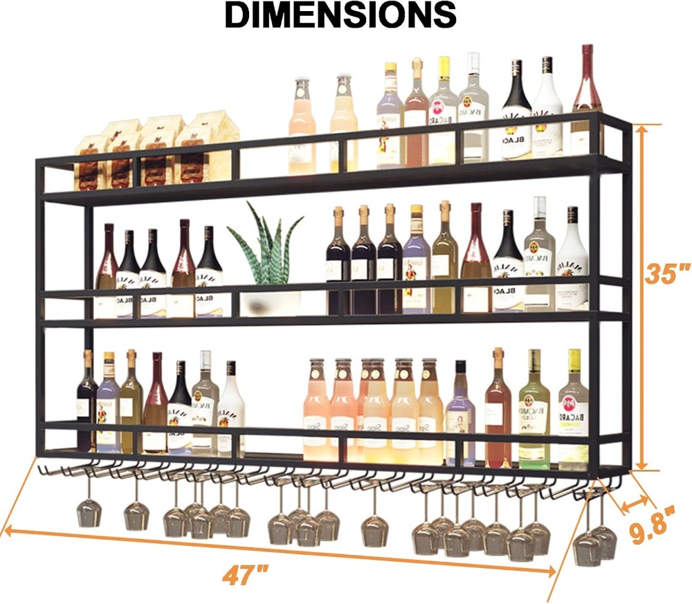 Large Heavy Duty 47in Wine Rac - Home Bar Shelves 评论和价格