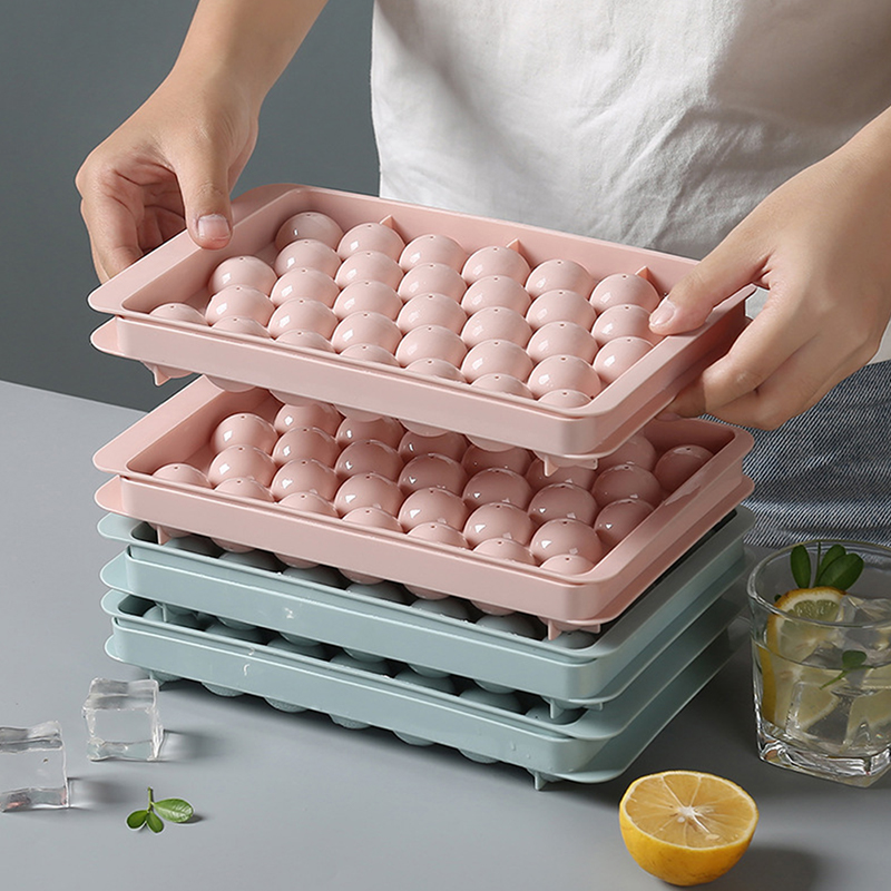 1Pc 3D Round Tray with Lid Pla - Ice Mold Sphere 评论和价格