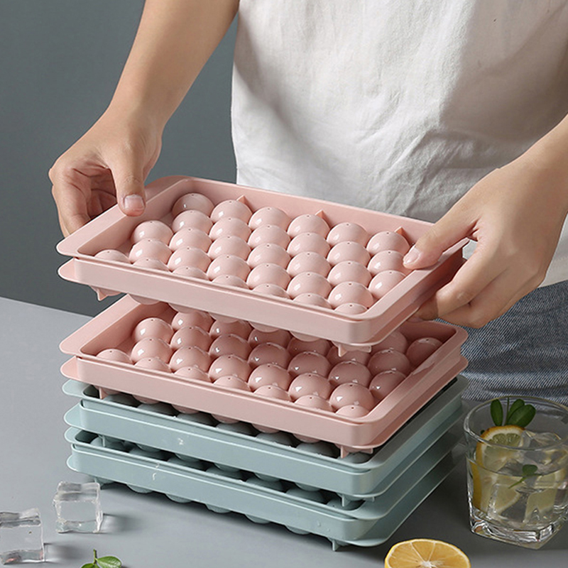 1Pc 3D Round Tray with Lid Pla - Ice Mold Sphere 评论和价格