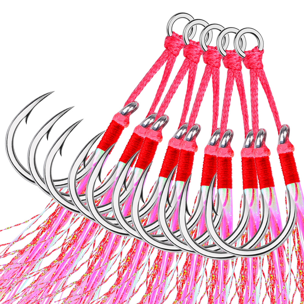 5Pairs Double Barbed Assist Ho - Jigger Double Sided 评论和价格