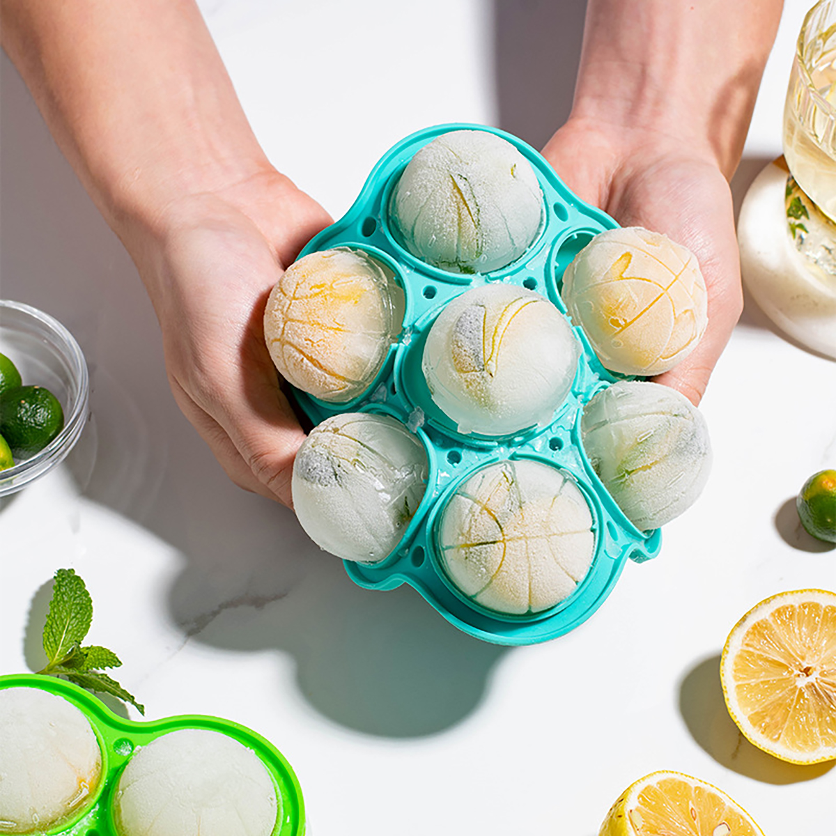 1pc Spherical Silicone Ice Gri - Ice Mold Sphere 评论和价格