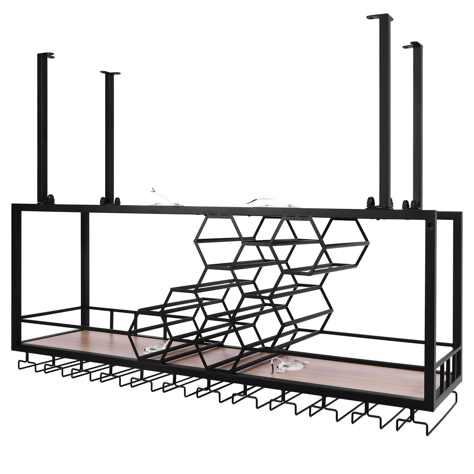 Bar Liquor Bottle Display Shel - Home Bar Shelves 评论和价格