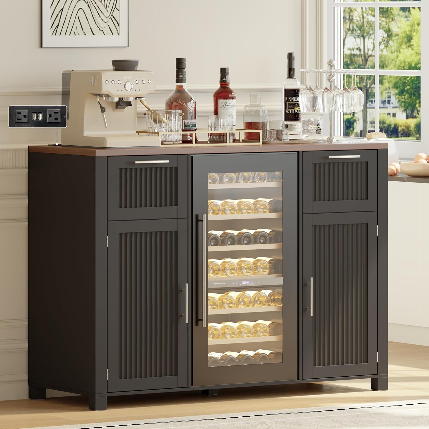 Large Coffee Bar Cabinet Fridg - Home Bar And Fridge 评论和价格