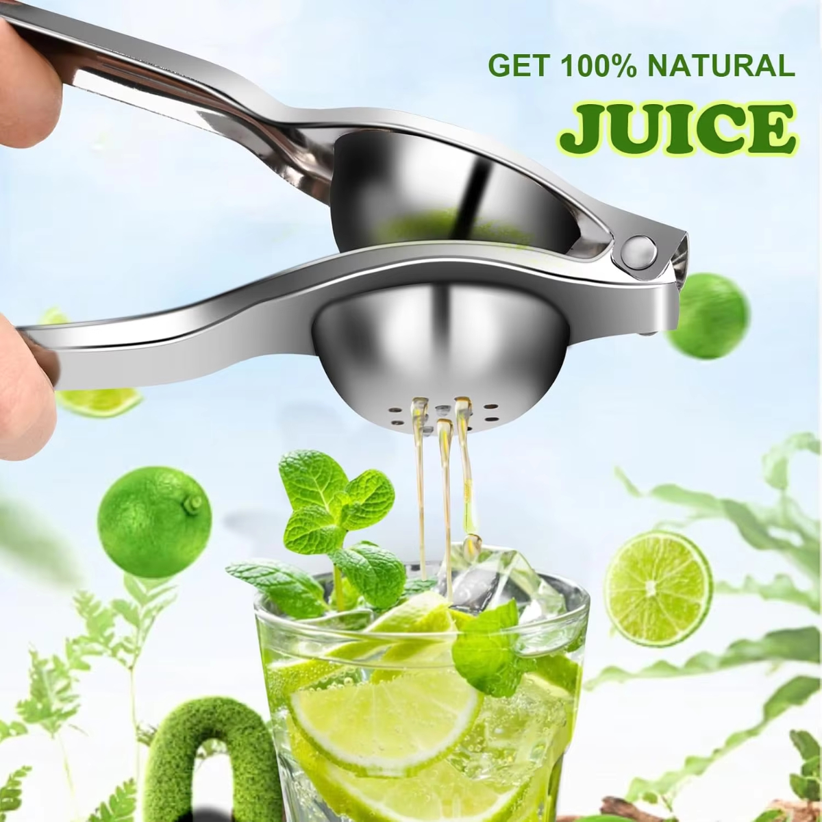 1/2/3pcs Stainless Steel Lemon - Citrus Juicer Bar 评论和价格