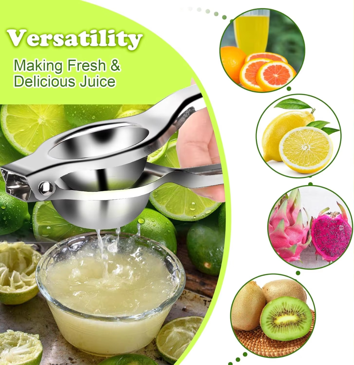 1/2/3pcs Stainless Steel Lemon - Citrus Juicer Bar 评论和价格