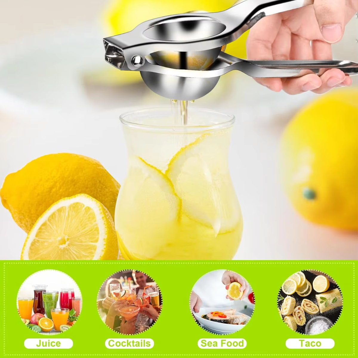 1/2/3pcs Stainless Steel Lemon - Citrus Juicer Bar 评论和价格