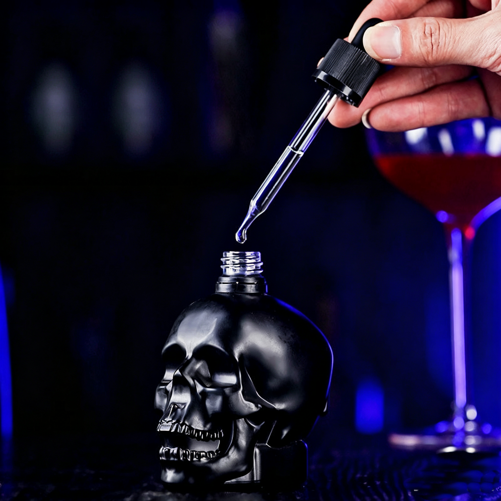 Skull Bittle Bottle Dropper Bo - Bitters Bottle Set 评论和价格