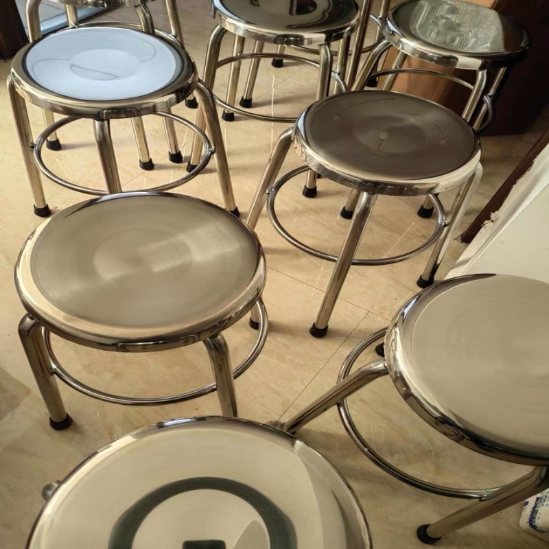 304 Stainless Steel Round Stoo - Home Bar Lounge 评论和价格