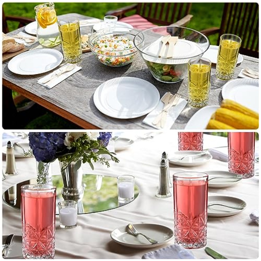 Set of 12 Tall Highball Glasse - Highball Glass Set 评论和价格