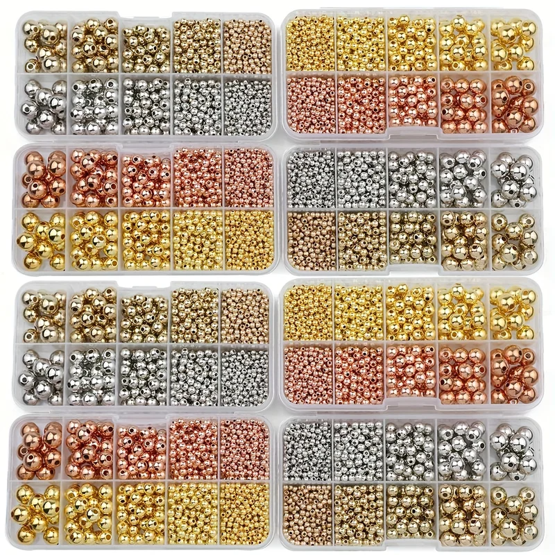 950PCS CCB 3/4/6/8/10MM Gold S - Bar Cart Gold 评论和价格
