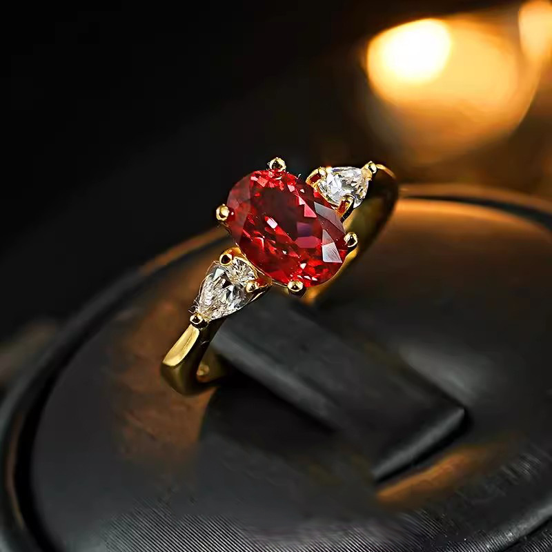 Natural 2-Carat Ruby Ring 18K  - Bar Cart Gold 评论和价格