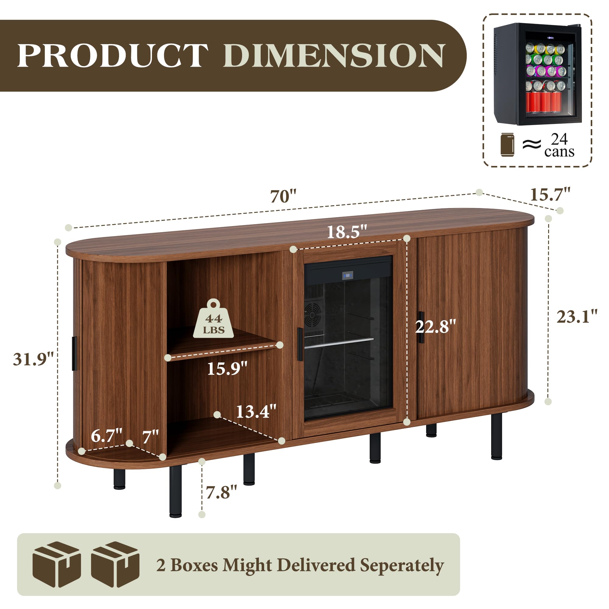 70 Inch Coffee Bar Cabinet Wit - Home Bar And Fridge 评论和价格
