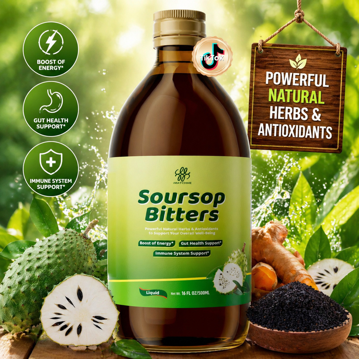 Soursop Bitters Liquid 500ML,  - Bitters Bottle Set 评论和价格