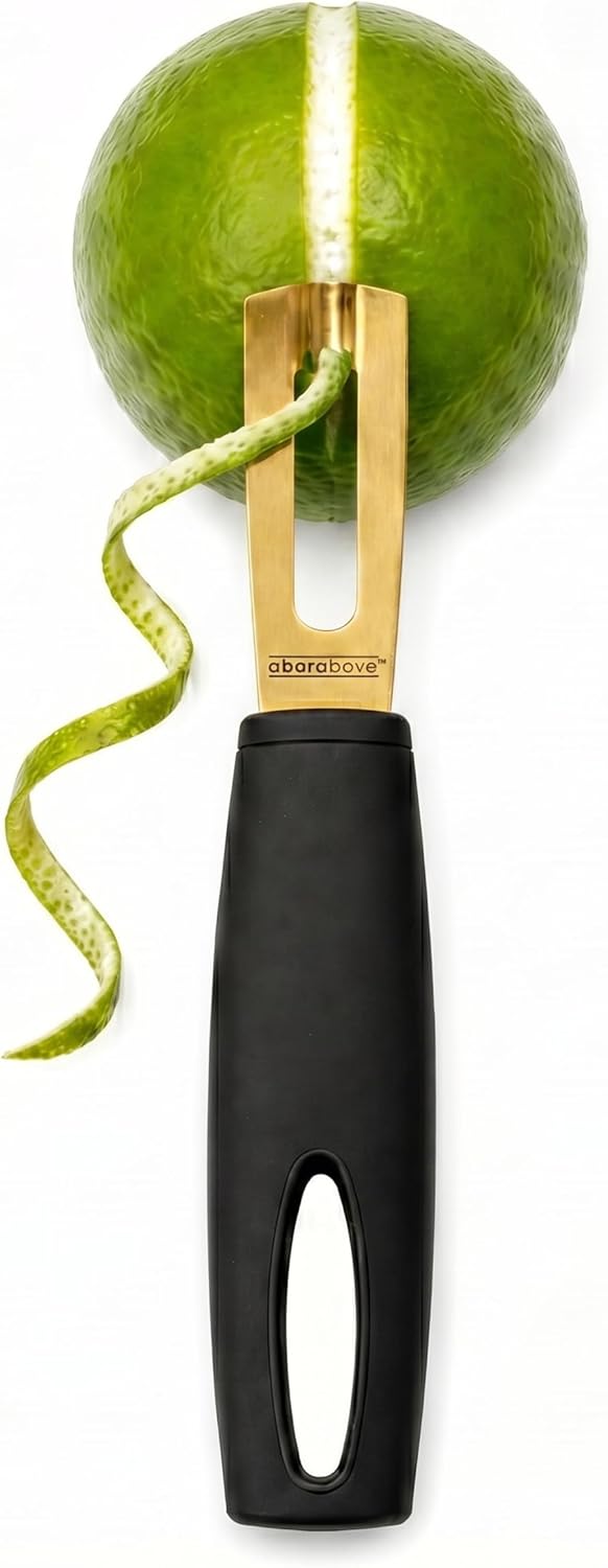Black Handle Gold Blade Channe - Peeler Channel Knife 评论和价格