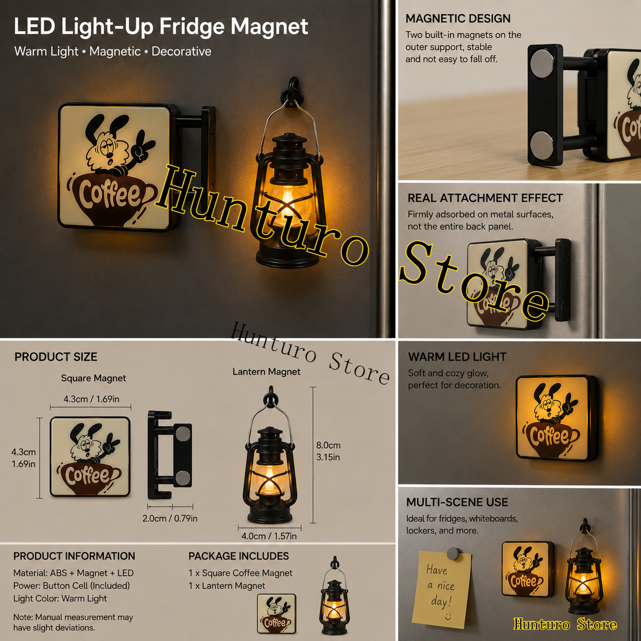 LED Coffee Bar Fridge Magnet w - Home Bar And Fridge 评论和价格