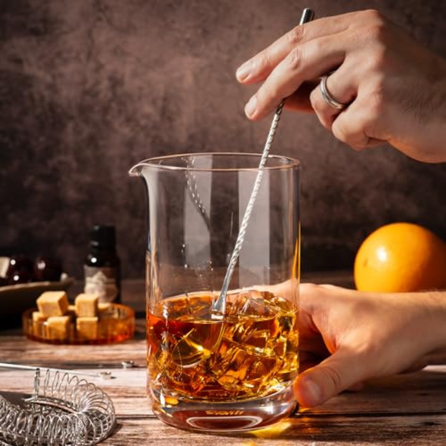 Cocktail Mixing Glass, Old Fas - Home Bar Set 评论和价格