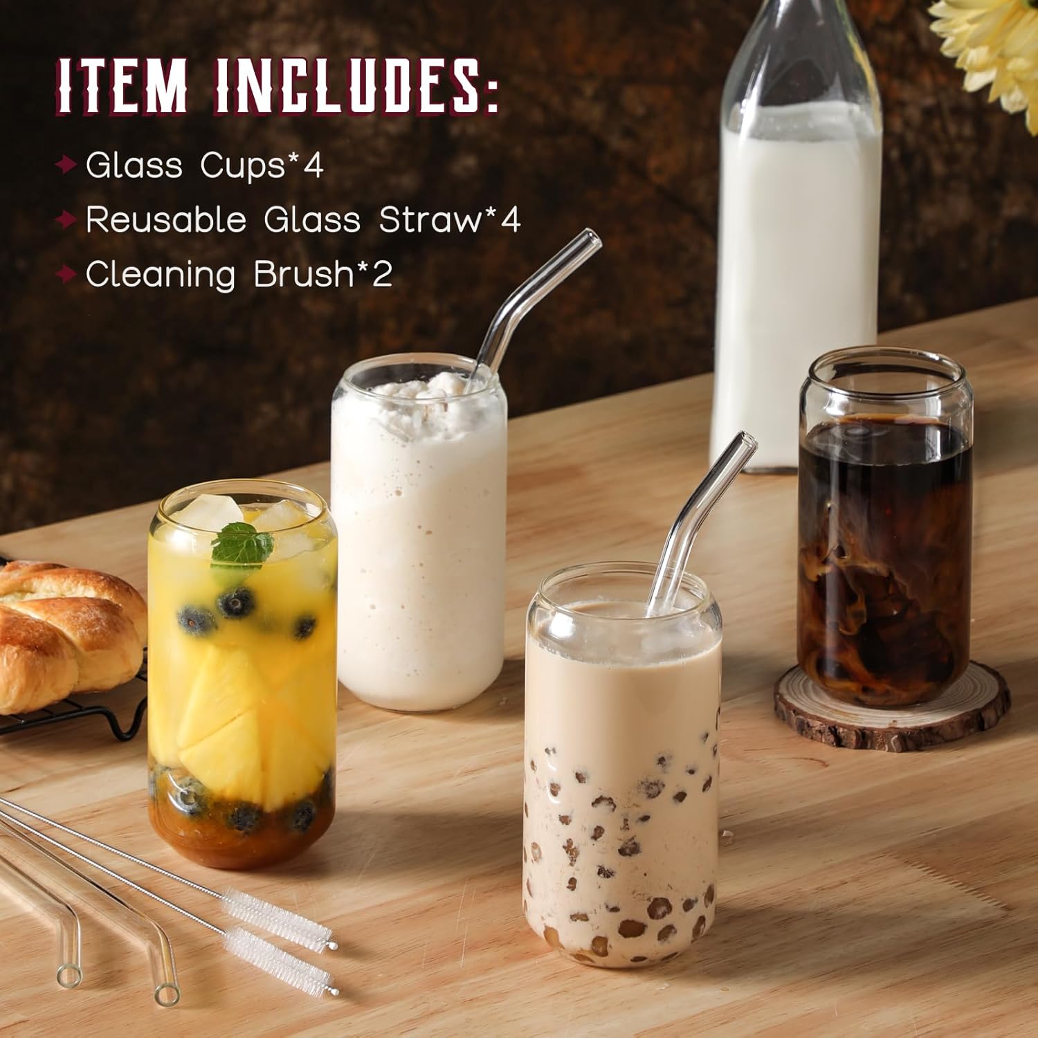 16oz Highball Glasses Set with - Highball Glass Set 评论和价格